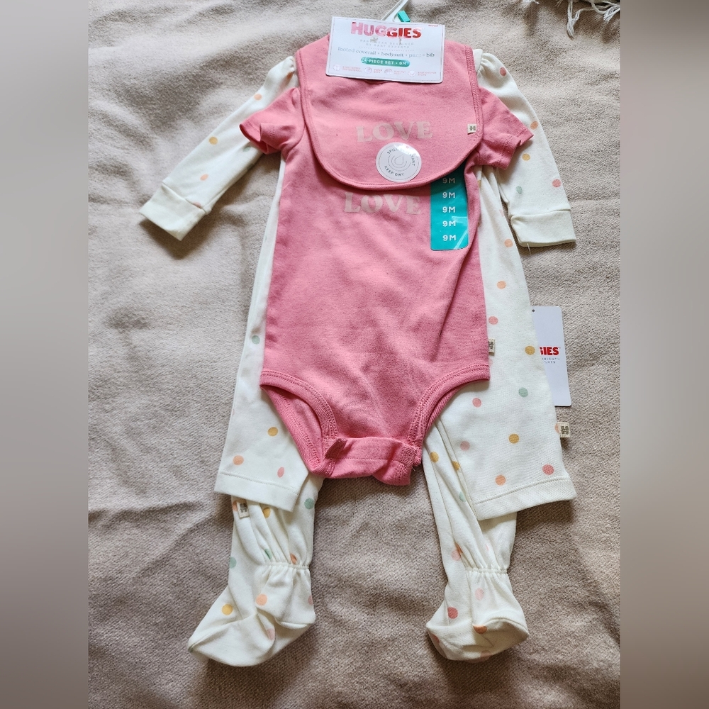 6 to 9 Months Baby Girl NWT   Blanket Long Sleeve Bodysuits 10 pieces  Lot K - Picture 9 of 14